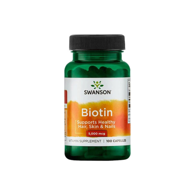 Swanson Biotin Βιταμίνη για τα Μαλλιά, τo Δέρμα & τα Νύχια 5000mcg 100 κάψουλες