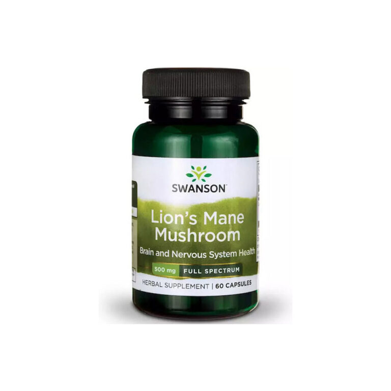 Swanson Lions Mane Mushroom 500mg 60 κάψουλες