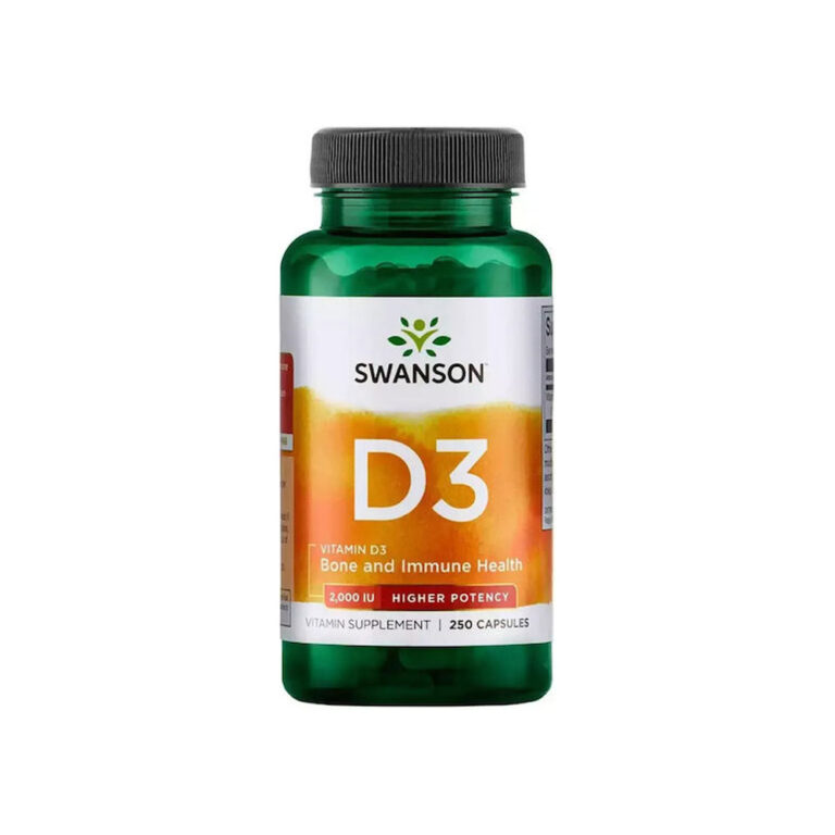 Swanson Vitamin D3 Βιταμίνη για Ενίσχυση του Ανοσοποιητικού & την Υγεία των Οστών 2000iu 250 κάψουλες