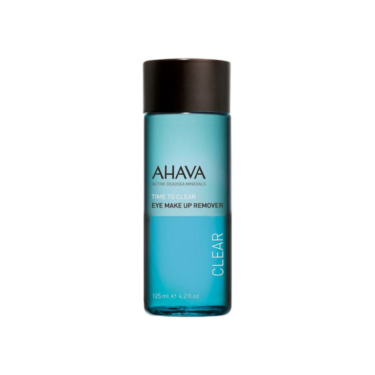 Ahava Time To Clear Eye Makeup Remover Υγρό Αφαίρεσης Αδιάβροχου Μακιγιάζ Ματιών 125ml