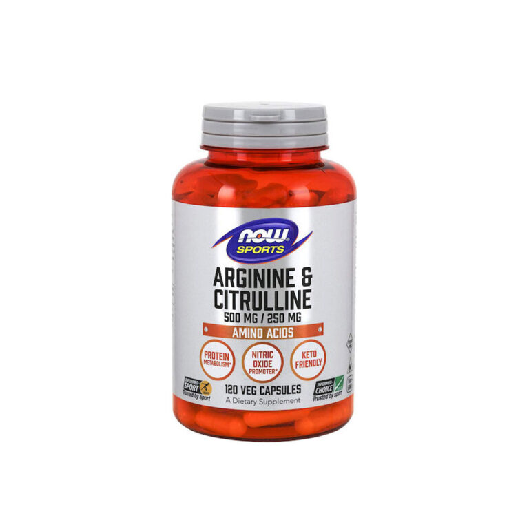 Now Foods Arginine & Citrulline 120 Κάψουλες Unflavoured