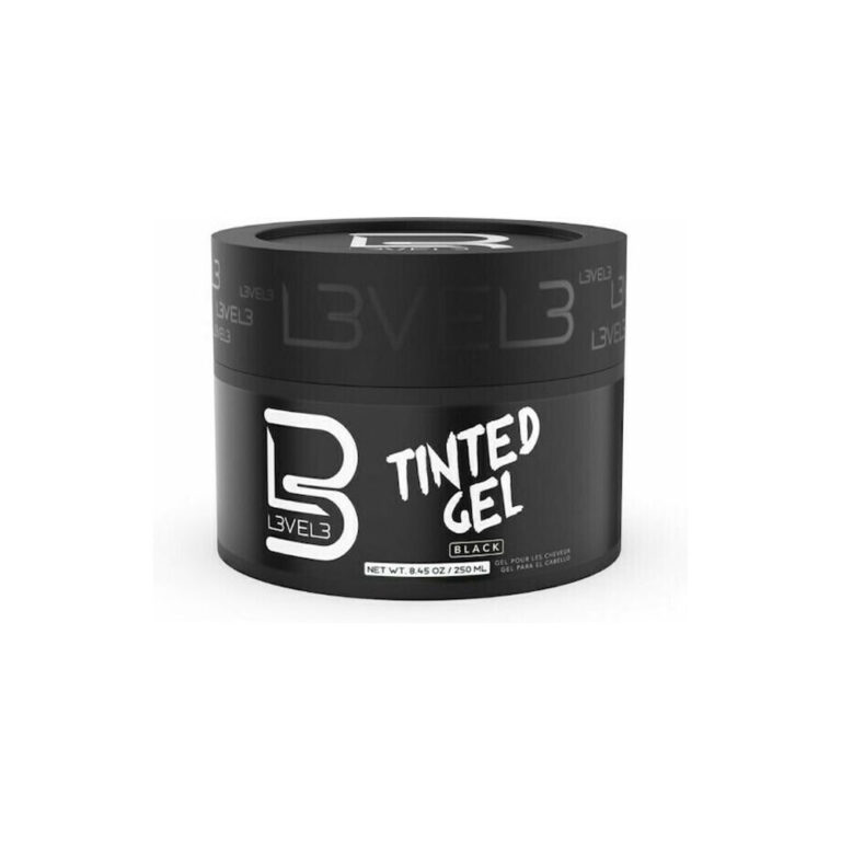L3vel3 Tinded Hair Black Gel Μαλλιών με Χρώμα για Γκρίζα Μαλλιά 250ml
