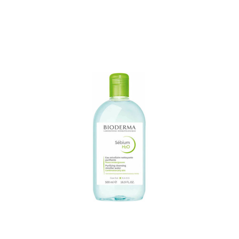 Bioderma Sebium Η2Ο Micellar Water Αφαίρεσης Μακιγιάζ Προσώπου για Ακνεϊκές Επιδερμίδες 500ml