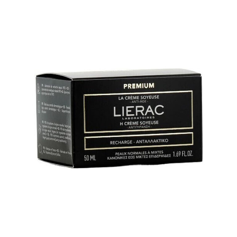 Lierac Premium La Creme Soyeuse Rich Refill 24ωρη Αντιγηραντική & Ρυθμιστική Κρέμα Προσώπου Ημέρας με Υαλουρονικό Οξύ 50ml