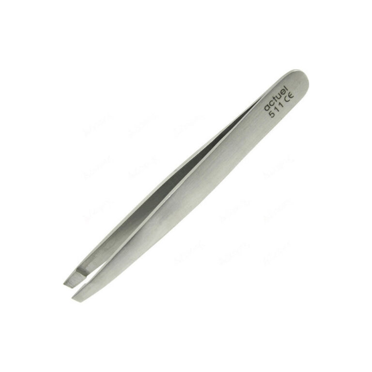 Staleks Τσιμπιδάκι Φρυδιών με Λοξή Μύτη Ασημί