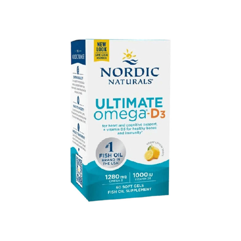 Nordic Naturals Ultimate Omega-D3 Ιχθυέλαιο 1280mg 60 μαλακές κάψουλες Λεμόνι