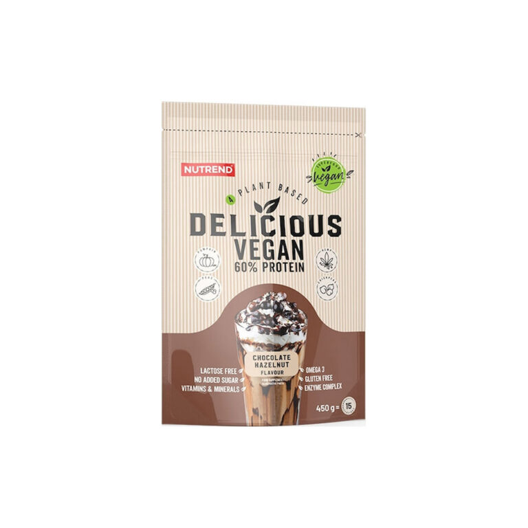 Nutrend Delicious Vegan Protein Χωρίς Γλουτένη & Λακτόζη με Γεύση Chocolate Hazelnut 450gr