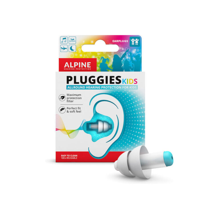 Alpine Pluggies Kids Παιδικές Ωτοασπίδες Σιλικόνης 2τμχ σε Μπλε Χρώμα 111.31.155