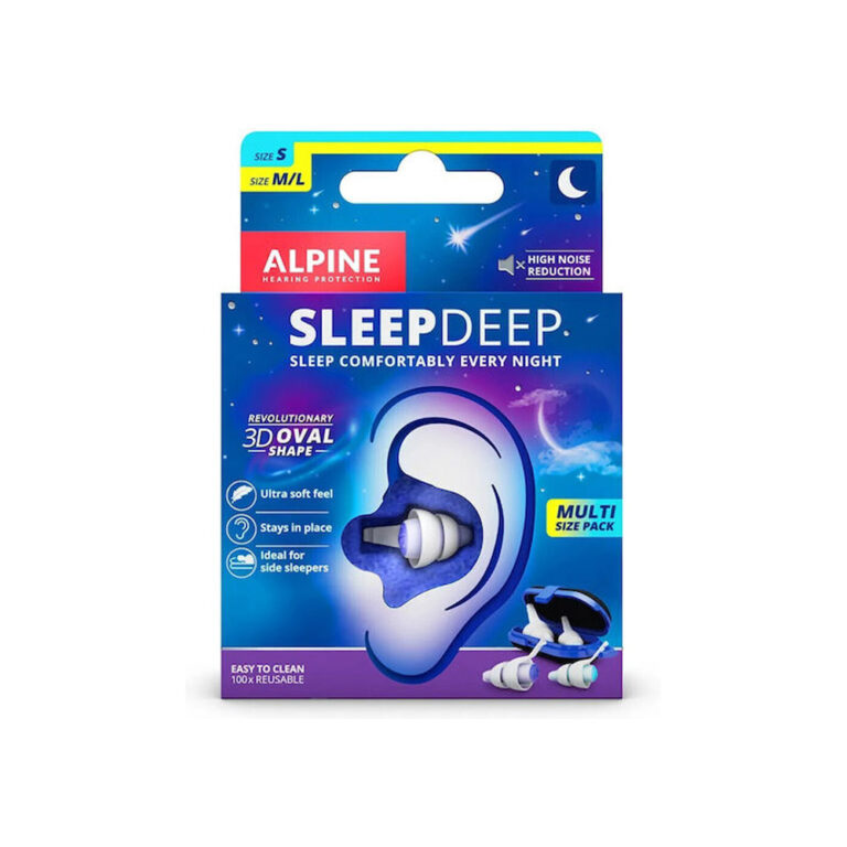 Alpine Sleepdeep Ωτοασπίδες Σιλικόνης σε Λευκό Χρώμα 2τμχ