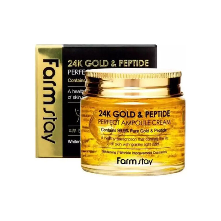 Farm Stay 24K Gold & Peptide Perfect Ampoule Cream Αντιγηραντική Κρέμα Προσώπου με Κολλαγόνο & Πεπτίδια 80ml