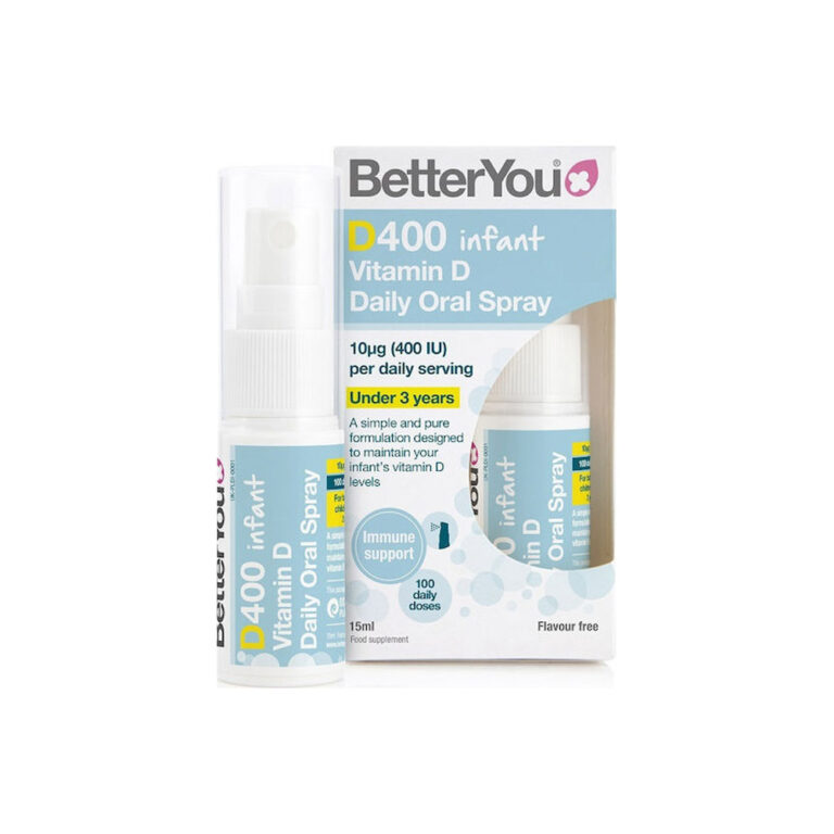 BetterYou Dlux 400iu Infant Spray D3 Βιταμίνη για Ενίσχυση του Ανοσοποιητικού & την Υγεία των Οστών 400iu 15ml
