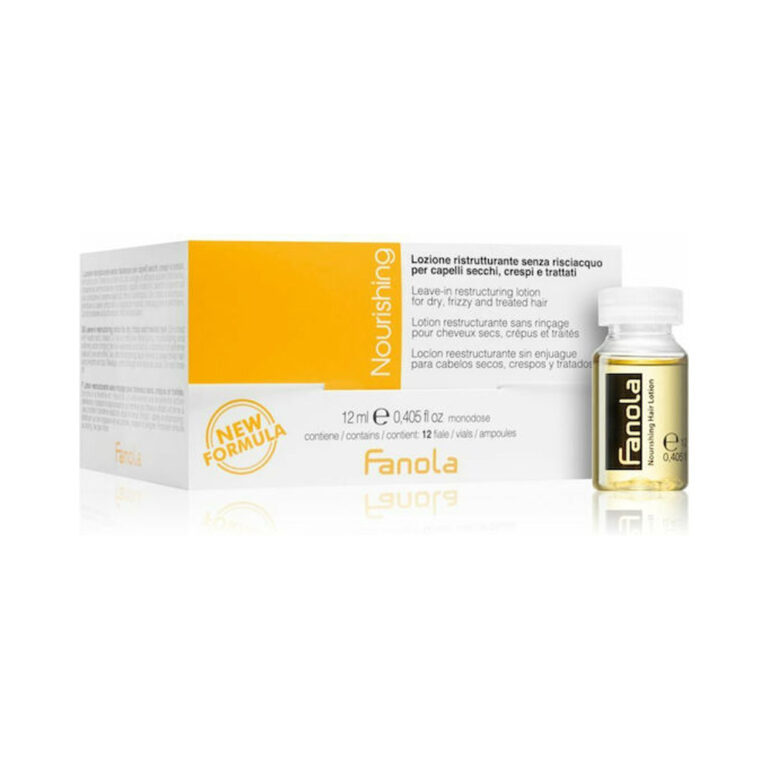 Fanola Nourishing Οροί Μαλλιών Αμπούλες Μαλλιών Αναδόμησης 12x12ml