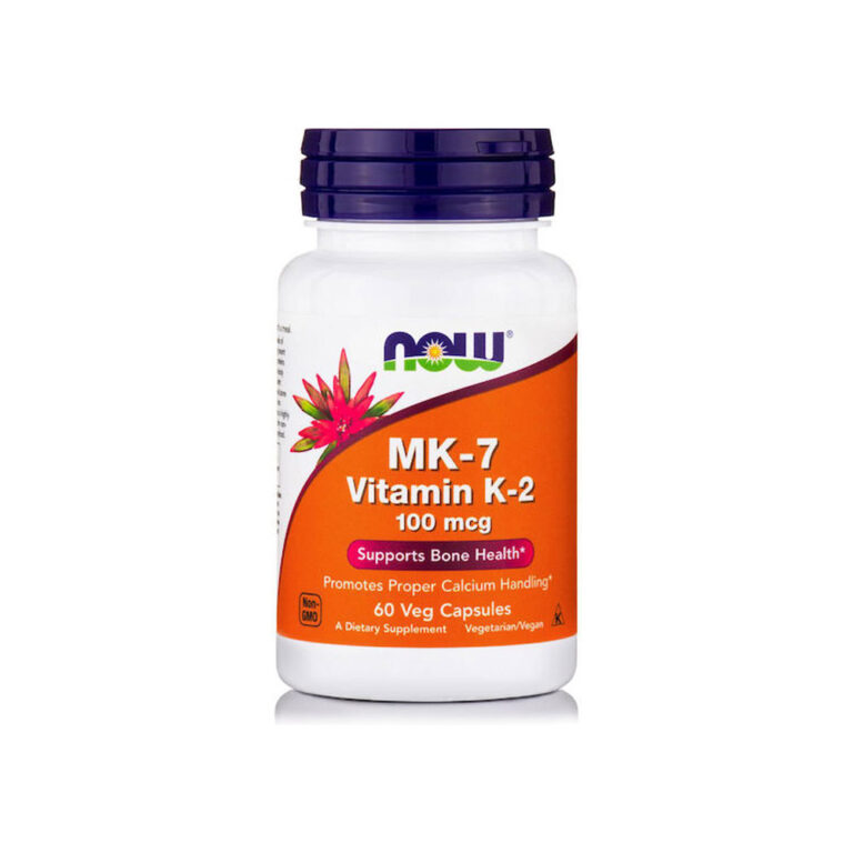 Now Foods MK-7 Vitamin K-2 Βιταμίνη για την Υγεία των Οστών 100mcg 60 φυτικές κάψουλες