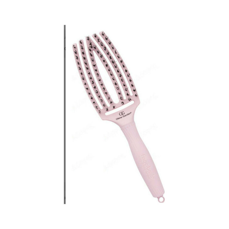 Olivia Garden Fingerbrush Combo Βούρτσα Μαλλιών για Ξεμπέρδεμα Ροζ