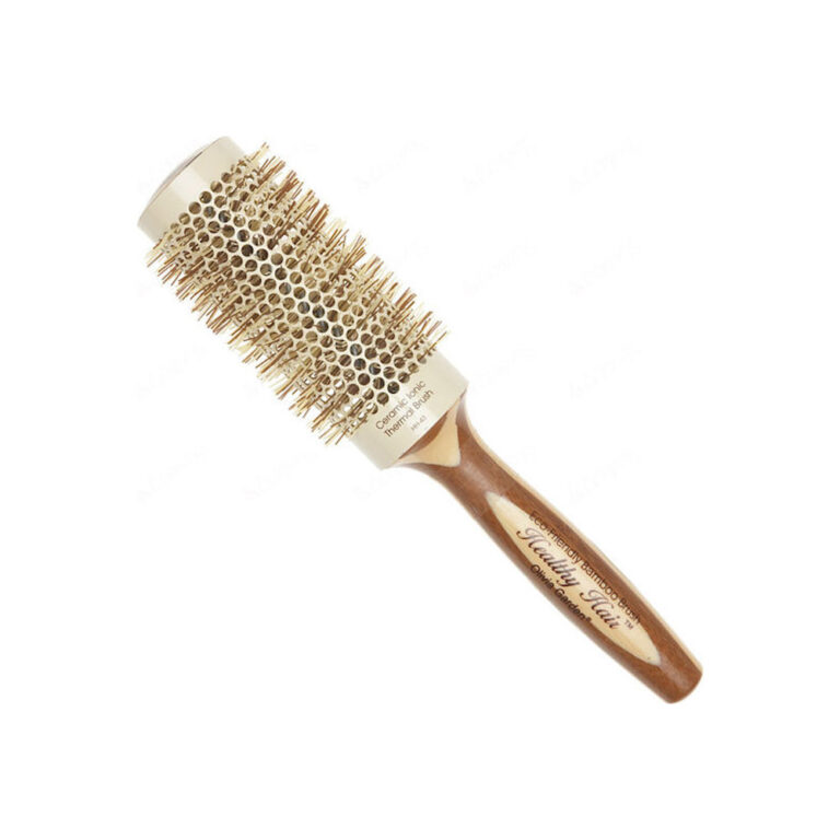 Olivia Garden Healthy Hair Thermal Βούρτσα Μαλλιών για Ίσιωμα Μπεζ 43mm