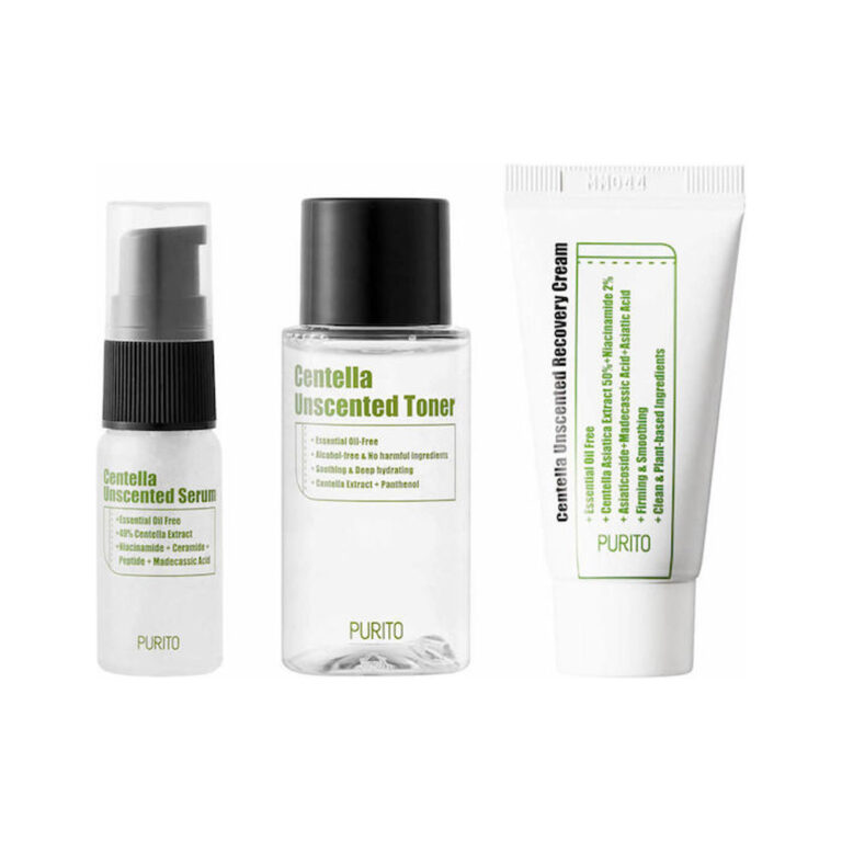 Purito Centella Unscented Mini Σετ Περιποίησης με Κρέμα Προσώπου και Serum