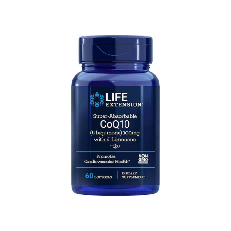 Life Extension Super-Absorbable CoQ10 χωρίς Γλουτένη 100mg 60 μαλακές κάψουλες