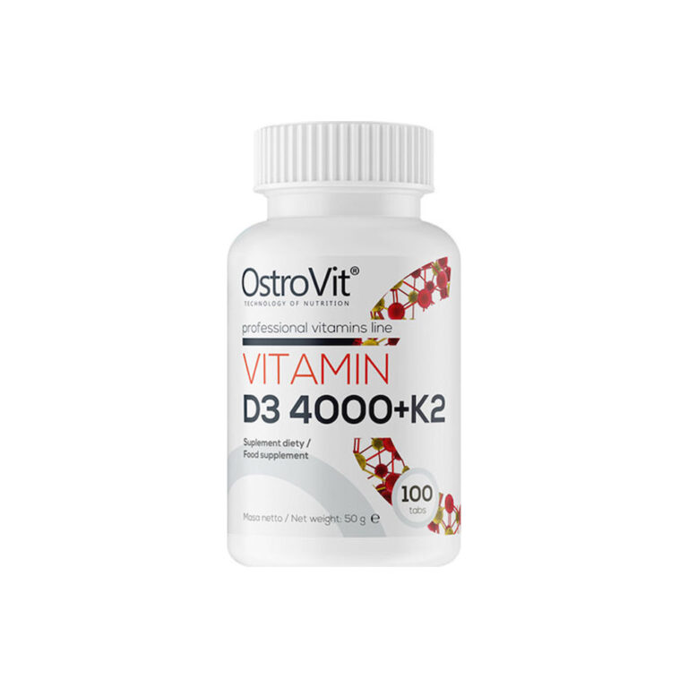 OstroVit Vitamin D3 4000 + K2 Βιταμίνη για Ενίσχυση του Ανοσοποιητικού & την Υγεία των Οστών 4000iu 100 ταμπλέτες