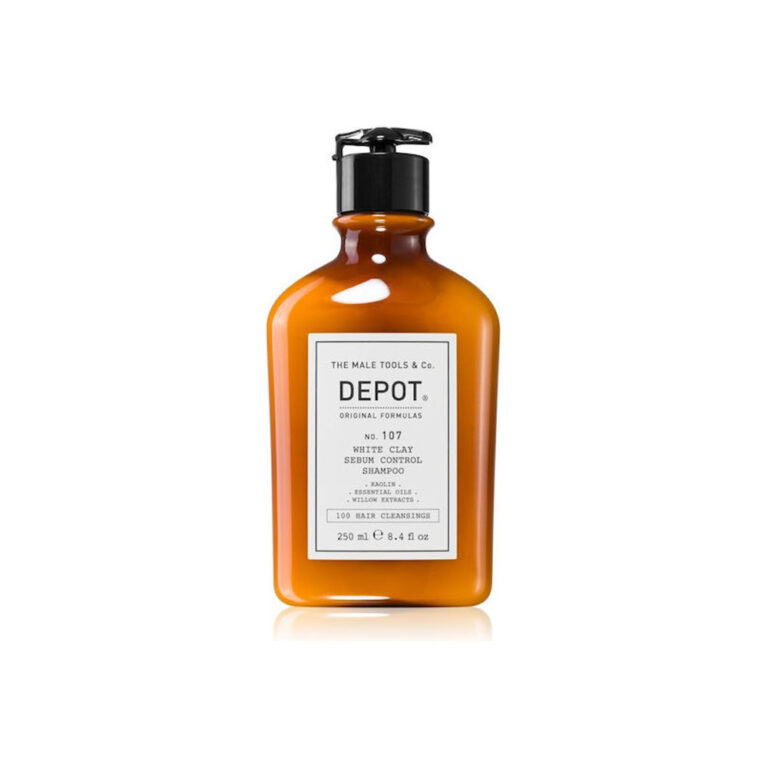 Depot No.107 White Clay Σαμπουάν για Λιπαρά Μαλλιά 250ml