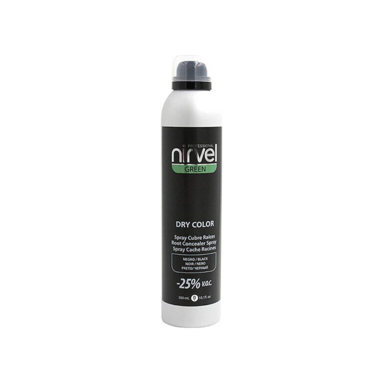 Nirvel Σπρέι Κάλυψης Αραίωσης Μαλλιών Dry Color Black 300ml