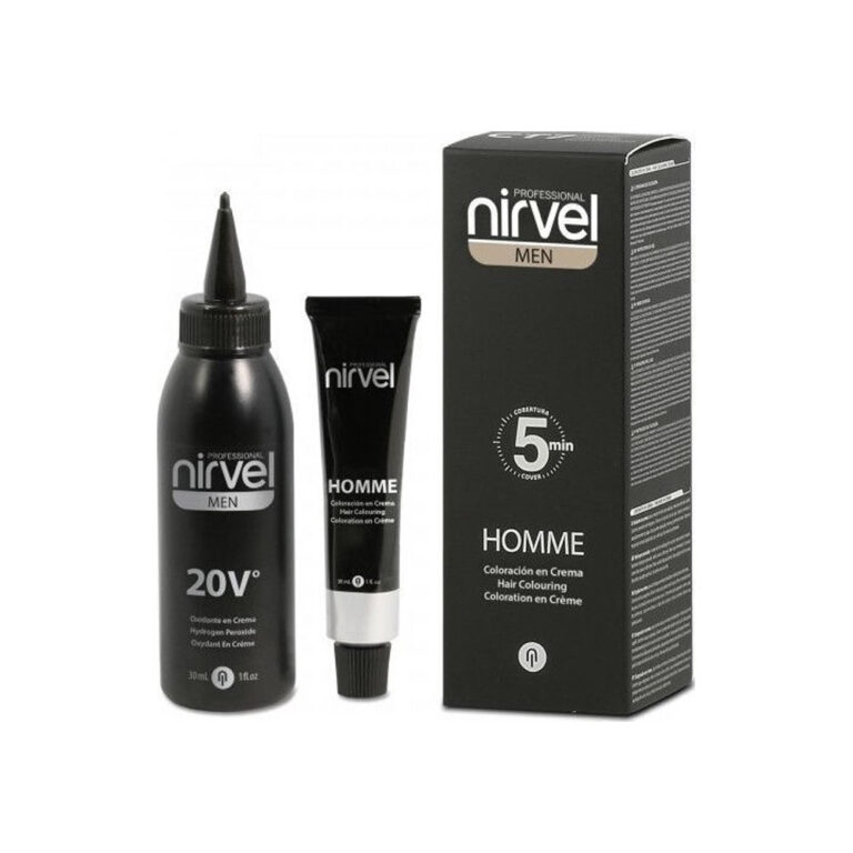 Nirvel Men Hair Coloring Cream Προσωρινή Βαφή Μαλλιών G7 Light Grey 30ml
