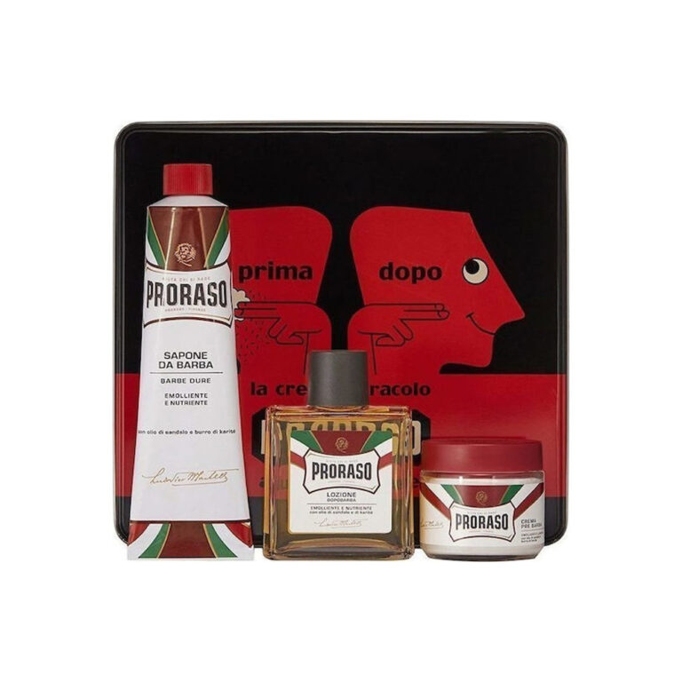 Proraso Σετ Περιποίησης για Γένια Prima e Dopo με Sandalwood Pre-shave Cream 100ml, Shaving Cream 150ml, After Shave Lotion 100ml