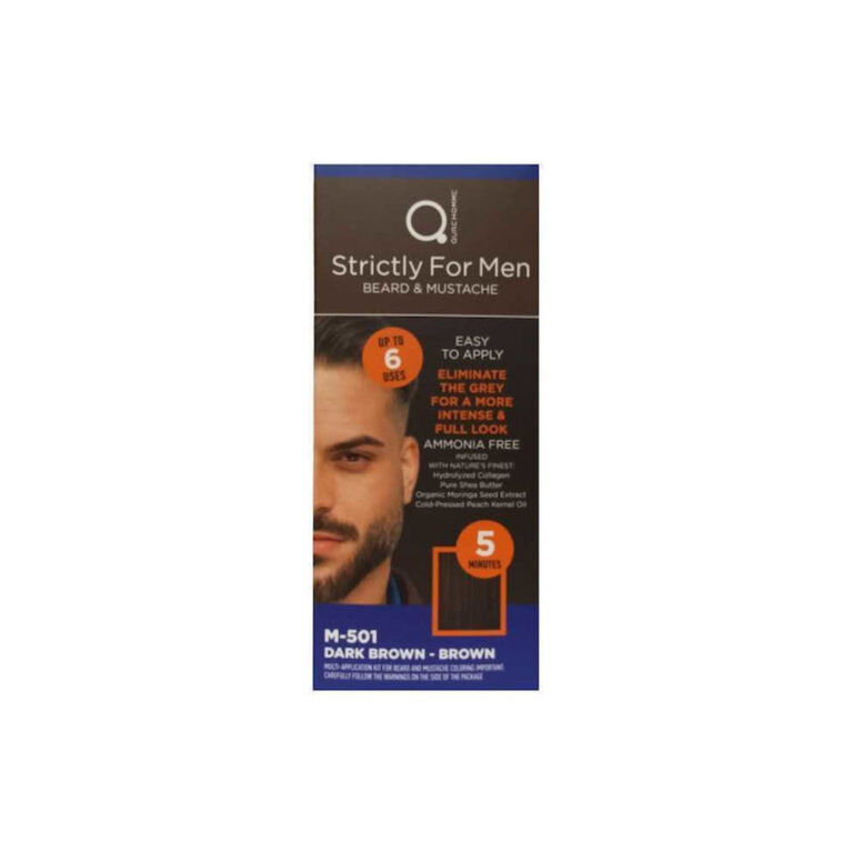 Βαφή Γενιών & Μουστάκι Strictly For Men M501 Σκούρο Κάστανο Qure