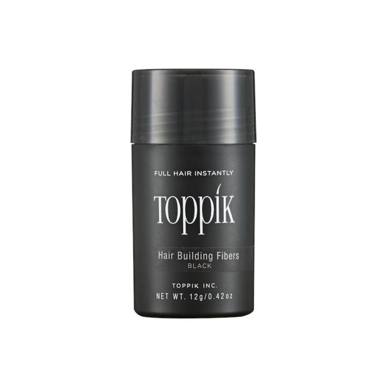 Toppik Ίνες Κάλυψης Αραίωσης Μαλλιών με Κερατίνη Hair Building Fibers Regular Black 12gr