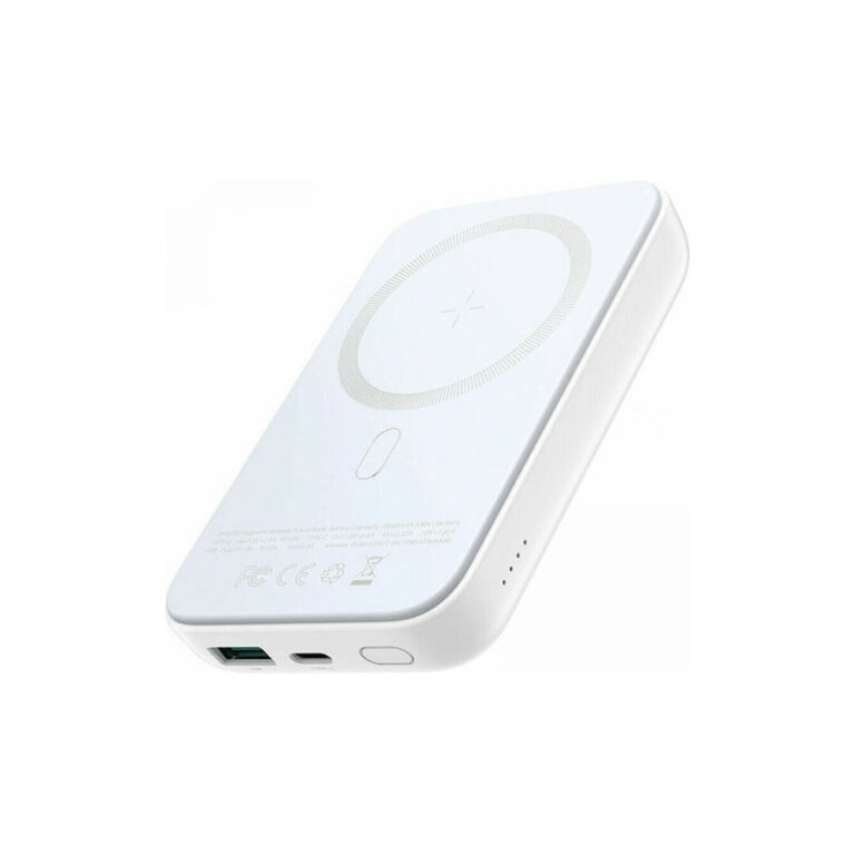 Joyroom JR-W020 MagSafe Power Bank 10000mAh 20W με Θύρα USB-A και Θύρα USB-C Power Delivery Λευκό