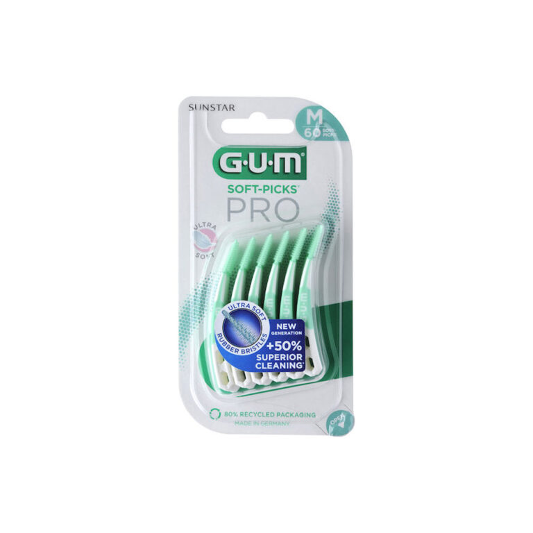 GUM Soft Picks Pro Μεσοδόντιες Οδοντογλυφίδες Medium Πράσινες 30τμχ
