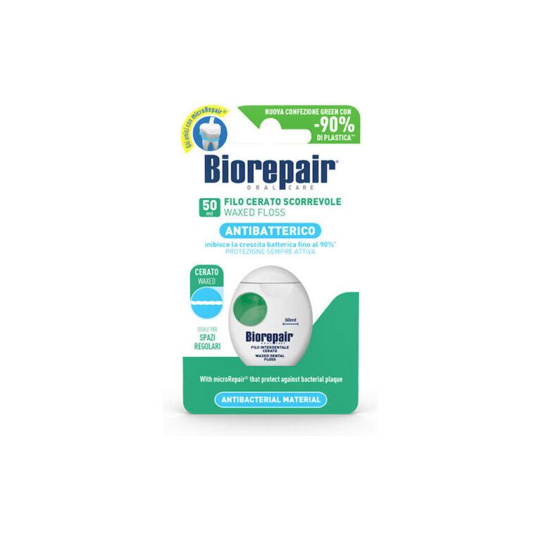 BioRepair Antibacterial Κερωμένο Οδοντικό Νήμα 50m