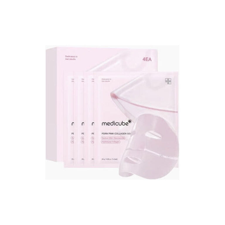 Medicube PDRN Pink Collagen Μάσκα Ομορφιάς Προσώπου για Αντιγήρανση Με Νιασιναμίδη 4 τμχ x 28gr