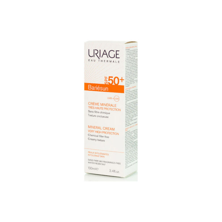 Uriage Bariesun Creme Minerale Mineral Αδιάβροχη Αντηλιακή Κρέμα Προσώπου και Σώματος SPF50 100ml