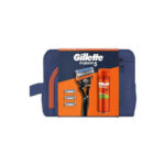 Gillette Fusion5 Travel Set για Ενυδάτωση Shave Gel Ξυρίσματος 200ml, Ξυριστική Μηχανή 1τεμ, Ανταλλακτικές Kεφαλές Ξυρίσματος 4τεμ & Νεσεσέρ 4τμχ