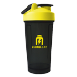 Hiro.Lab Shaker 500ml Black/Yellow με Μεταλλική Μπάλα Ανάμειξης BPA Free