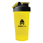 Hiro.Lab Shaker 500ml Yellow/Black με Μεταλλική Μπάλα Ανάμειξης BPA Free