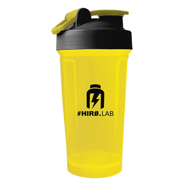 Hiro.Lab Shaker 500ml Yellow/Black με Μεταλλική Μπάλα Ανάμειξης BPA Free