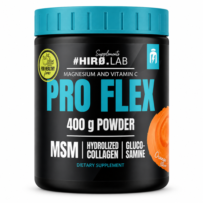 Hiro.Lab PRO Flex Powder 400g Πορτοκάλι με Κολλαγόνο, Γλυκοζαμίνη & MSM